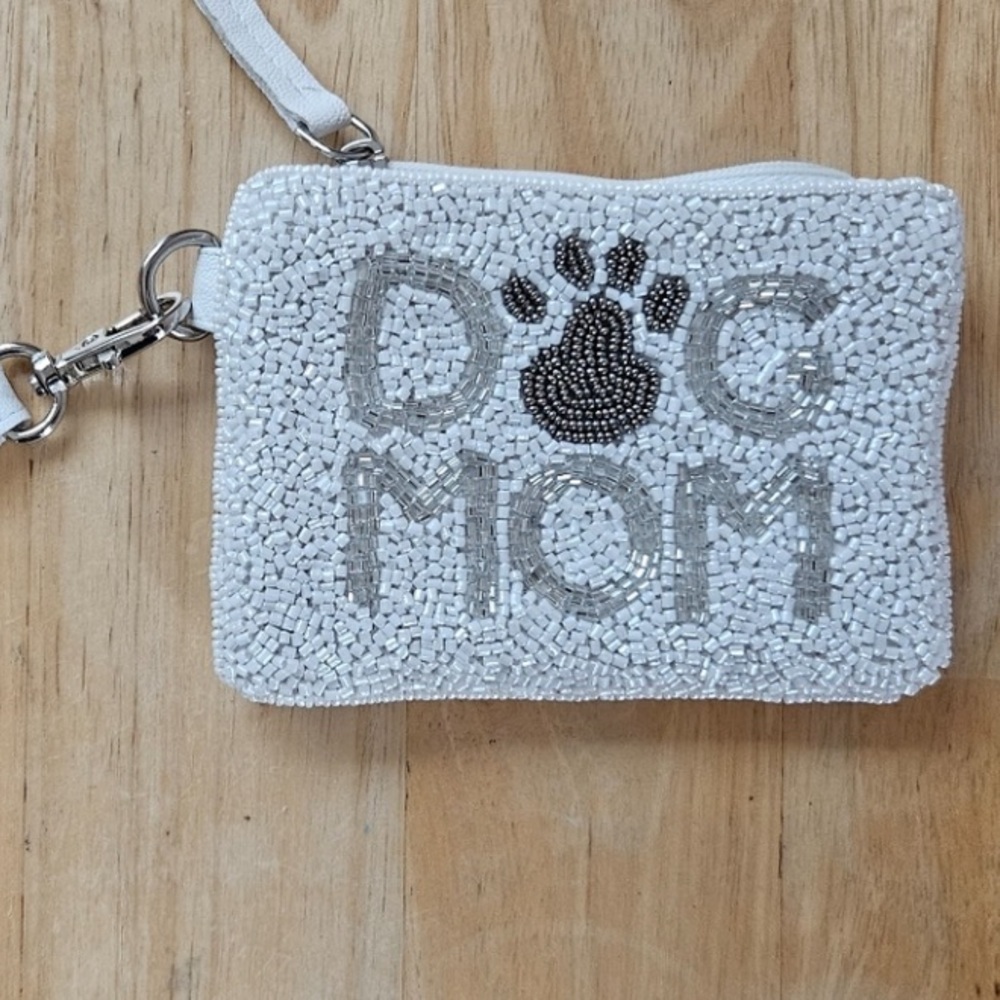 NWT Altar’d State Dog Mom Sequined Coin Card Holder